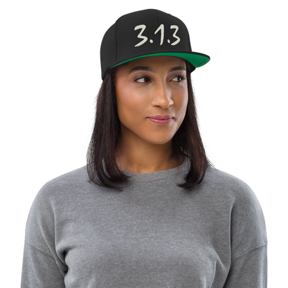 Detroit '313 Vintage Snapback (Ivory Compton Font)