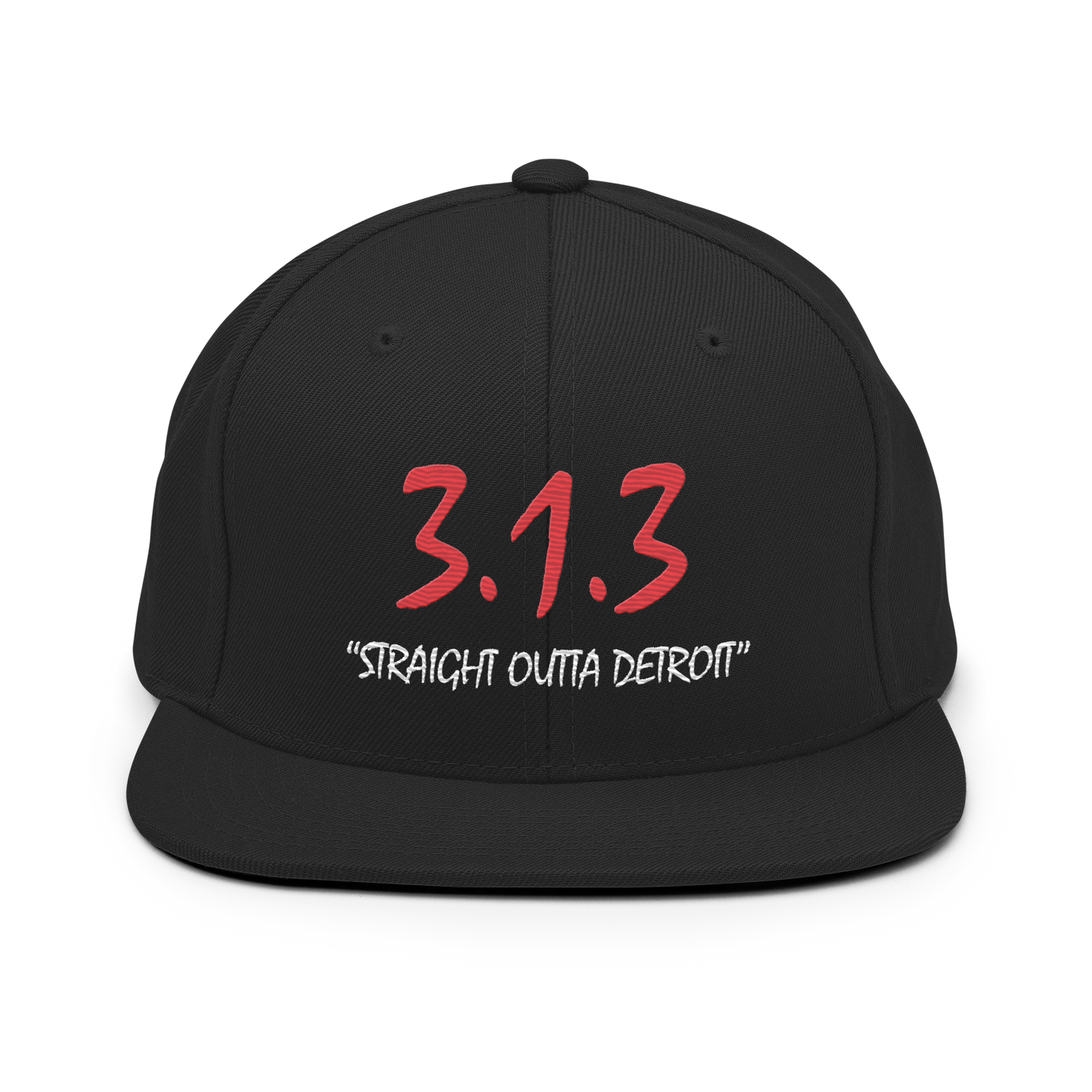 '313 Straight Outta Detroit' Vintage Snapback | 6-Panel