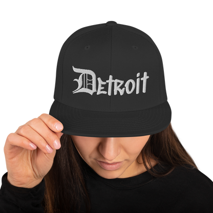 'Detroit' Vintage Snapback (OED Tag Font)