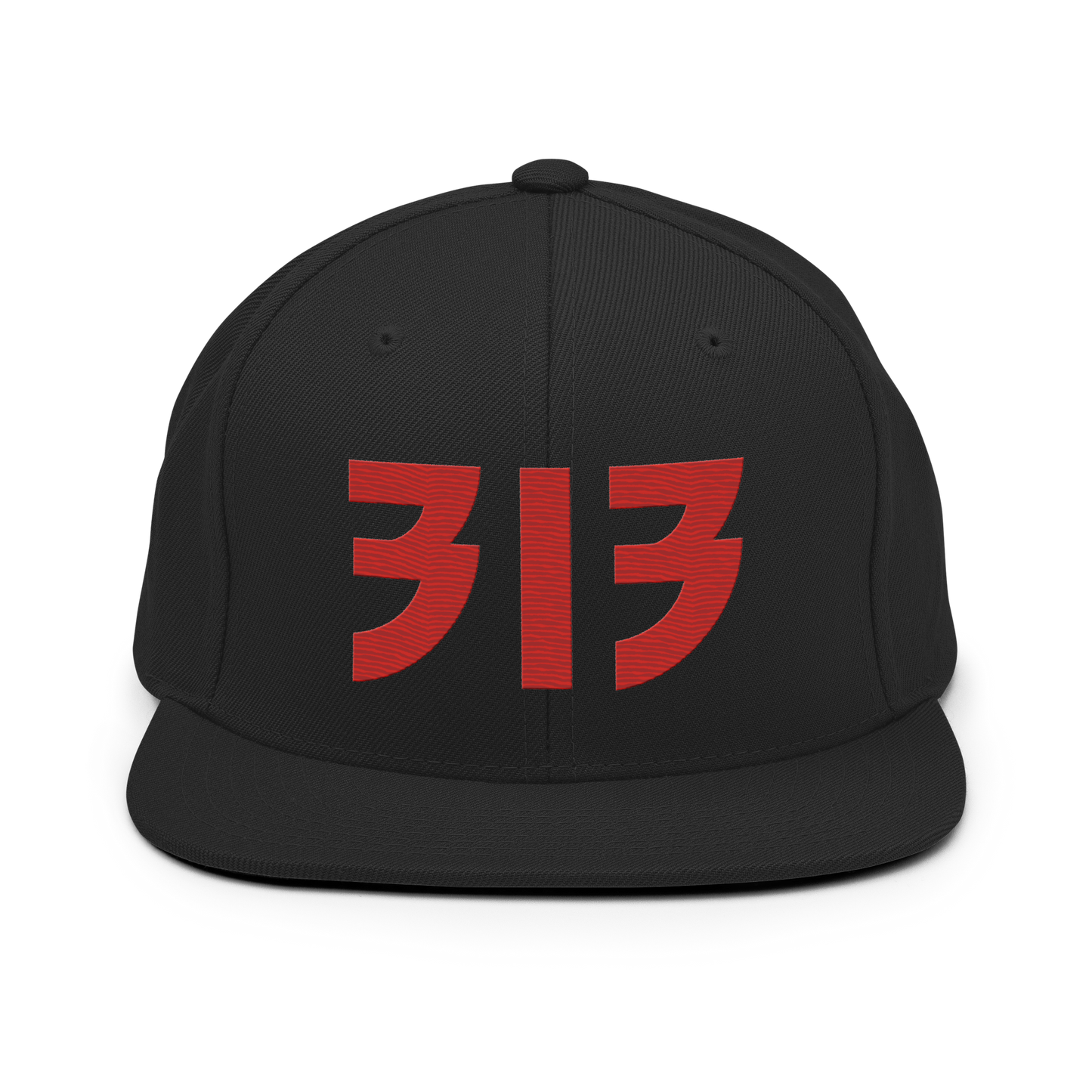 Detroit '313' Vintage Snapback (Glam Rock Font) | Aliform Red