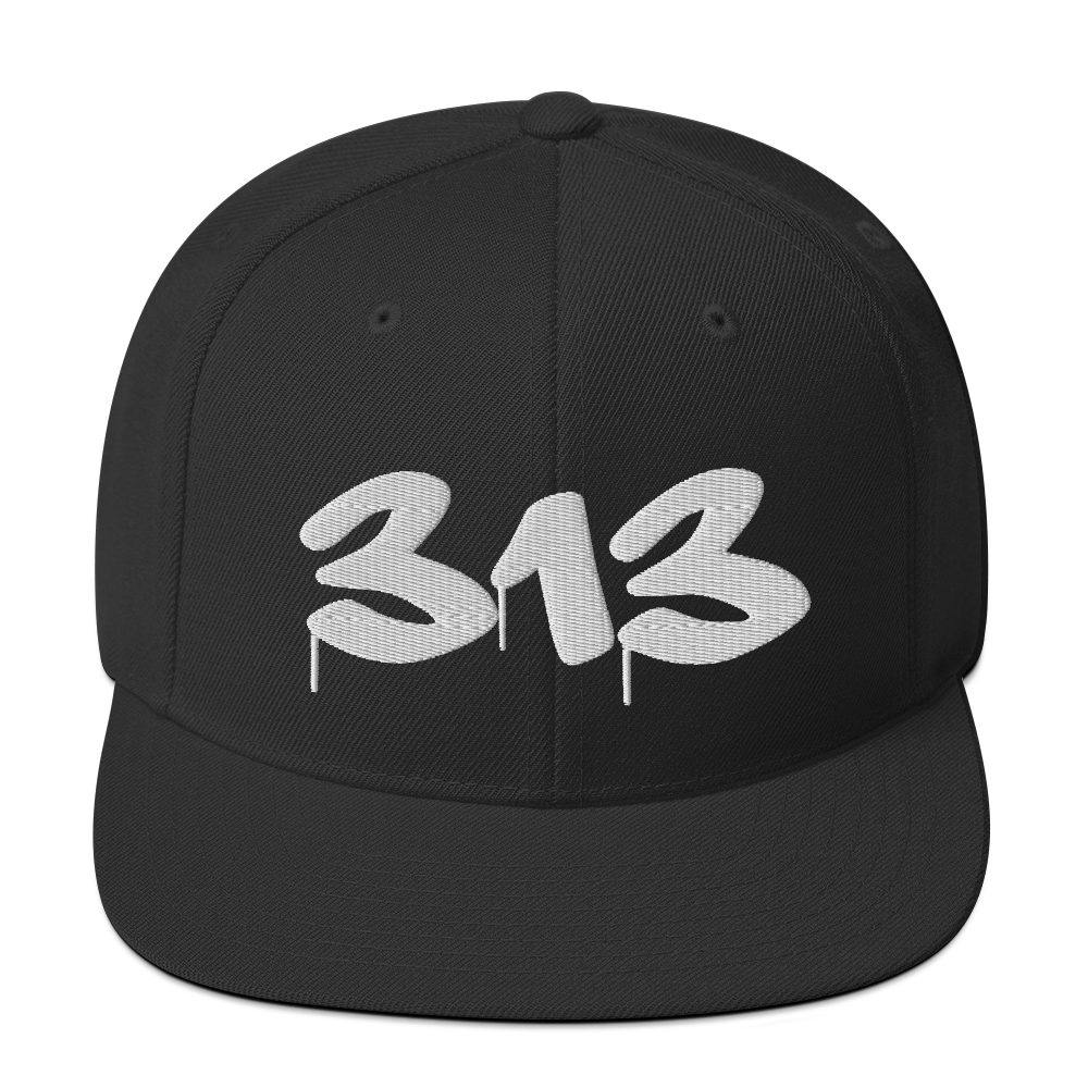 Detroit '313' Vintage Snapback (Tag Font)