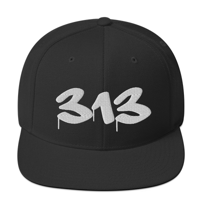 Detroit '313' Vintage Snapback (Tag Font)