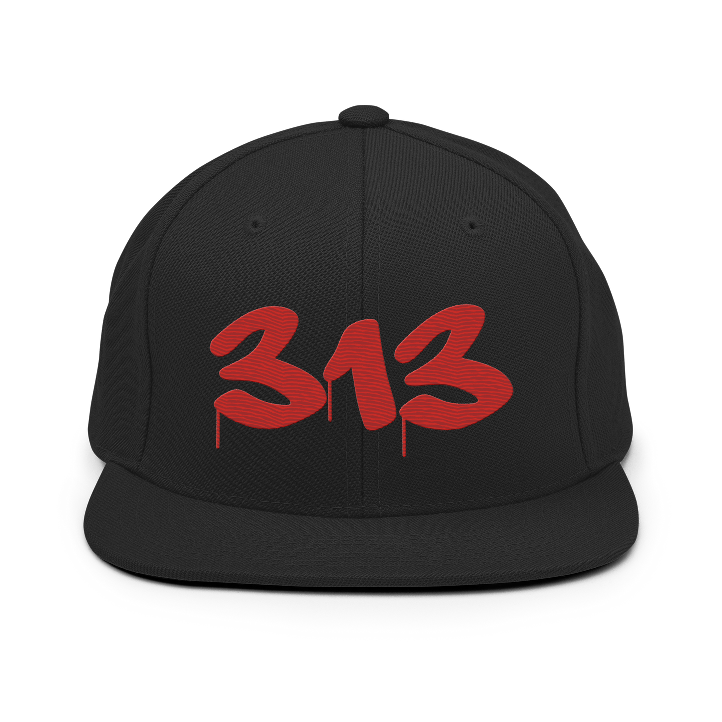 Detroit '313' Vintage Snapback (Tag Font) | Aliform Red