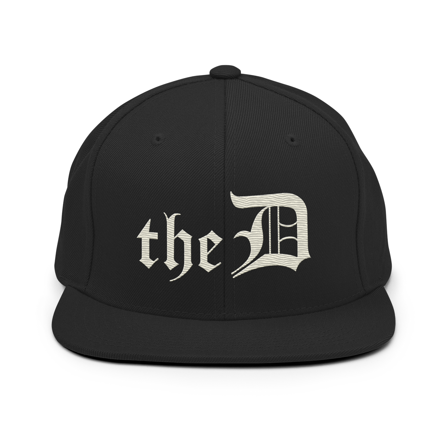 Detroit 'The D' Vintage Snapback | Ivory White