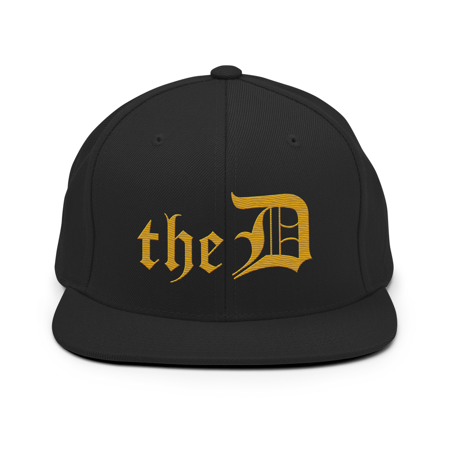 Detroit 'The D' Vintage Snapback | Gold