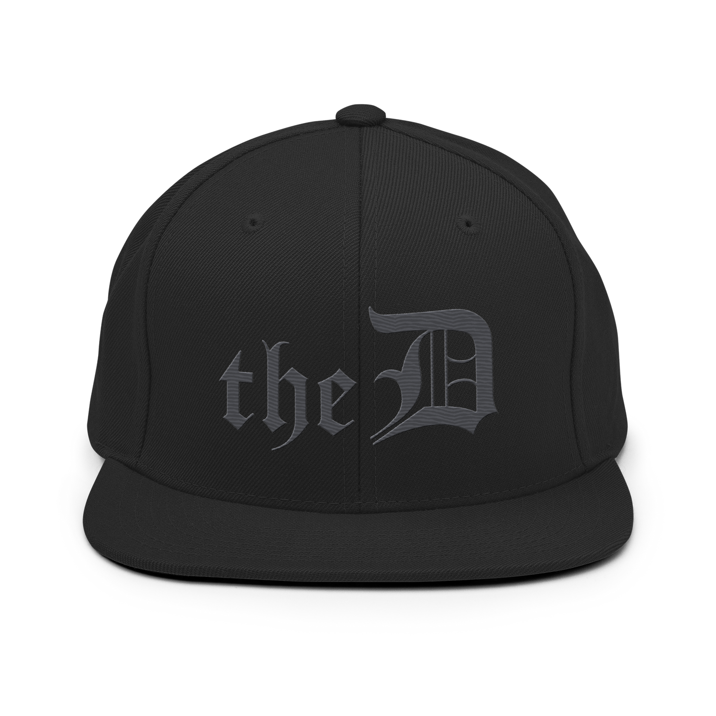 Detroit 'The D' Vintage Snapback | Iron Ore Grey