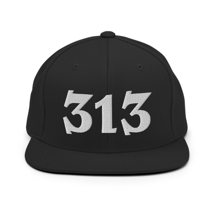 Detroit '313' Vintage Snapback (Angry Font)