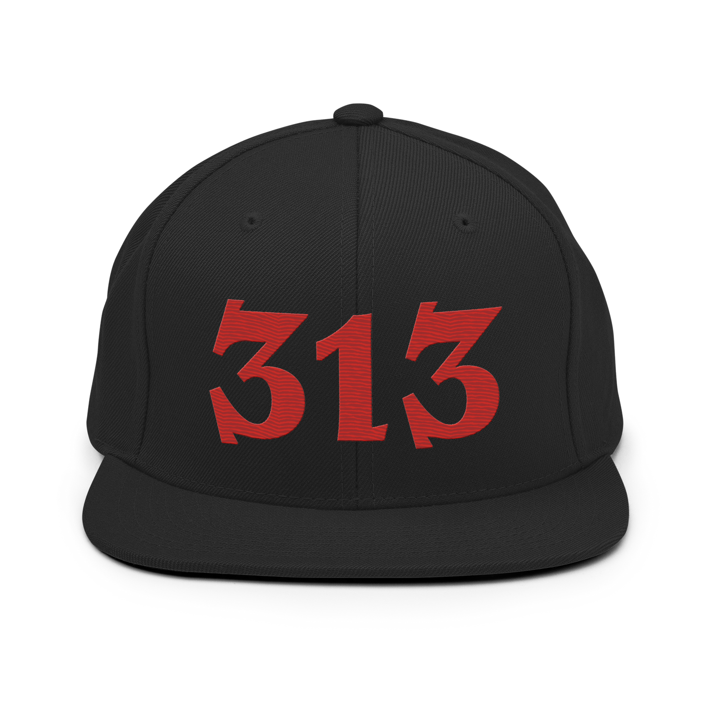 Detroit '313' Vintage Snapback (Angry Font) | Aliform Red