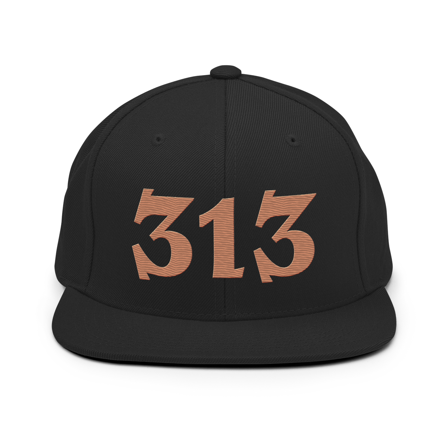 Detroit '313' Vintage Snapback (Angry Font) | Copper