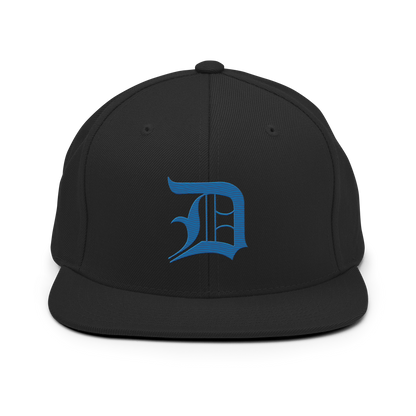 Detroit 'Old English D' Vintage Snapback (Azure)