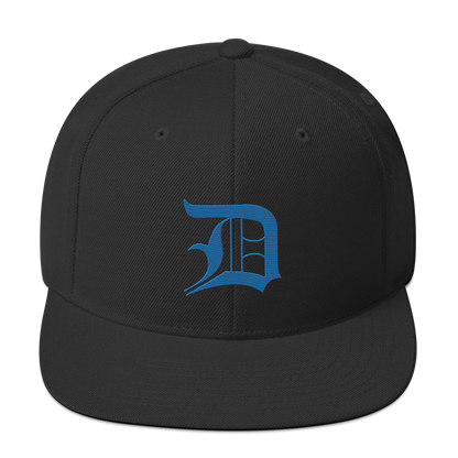 Detroit 'Old English D' Vintage Snapback (Azure)