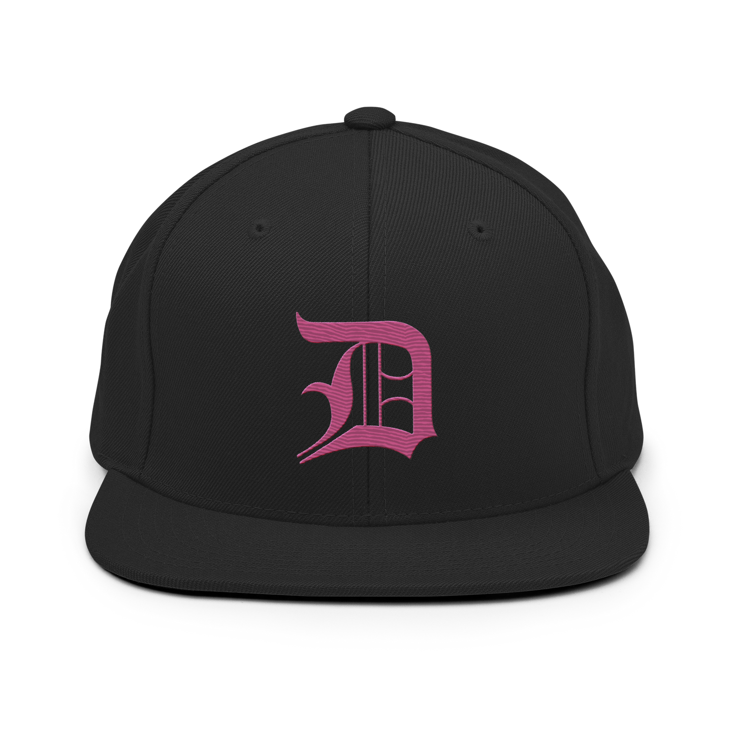 Detroit 'Old English D' Vintage Snapback (Apple Blossom Pink)