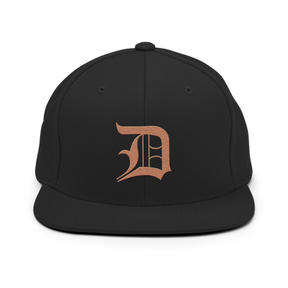 Detroit 'Old English D' Vintage Snapback (Copper)