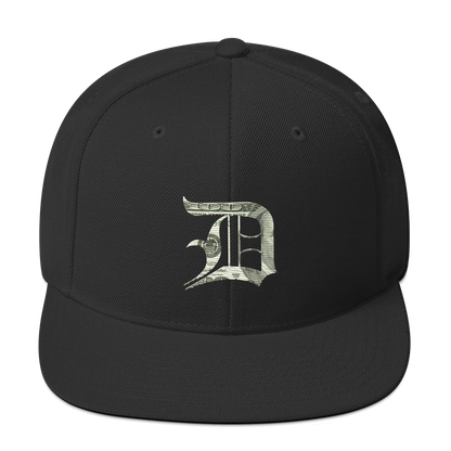 Detroit 'Old English D' Vintage Snapback (Benjamins Edition)