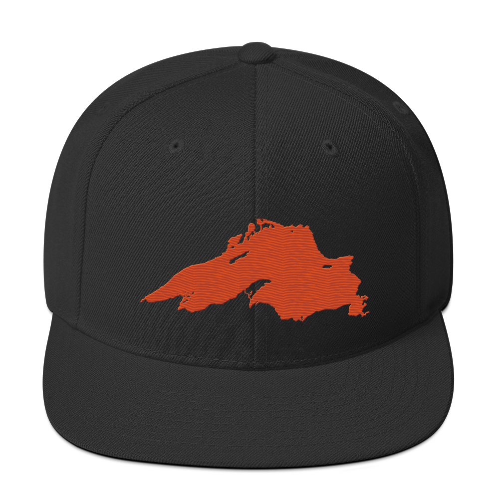 Lake Superior Vintage Snapback | Maple Leaf Orange