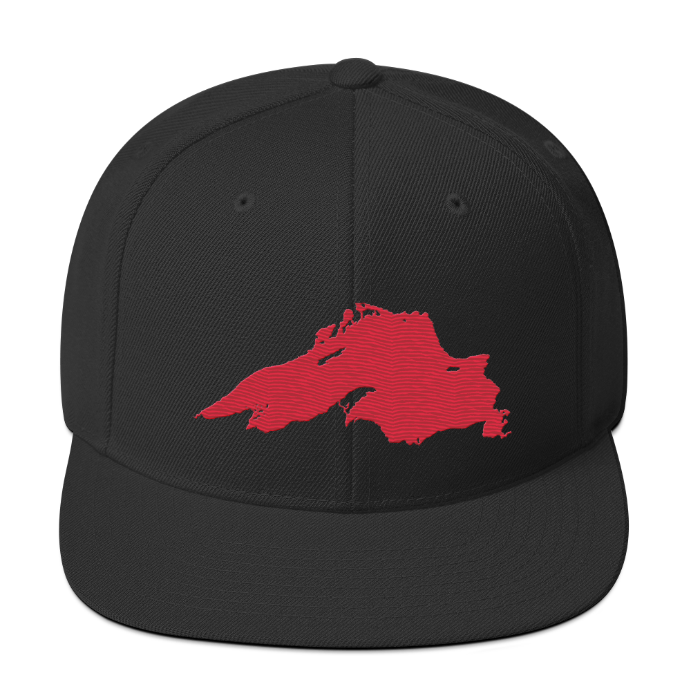 Lake Superior Vintage Snapback | Lighthouse Red