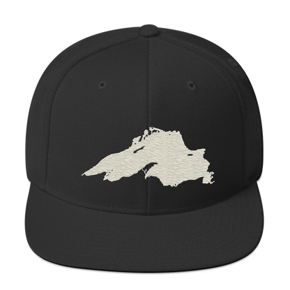 Lake Superior Vintage Snapback | Ivory White