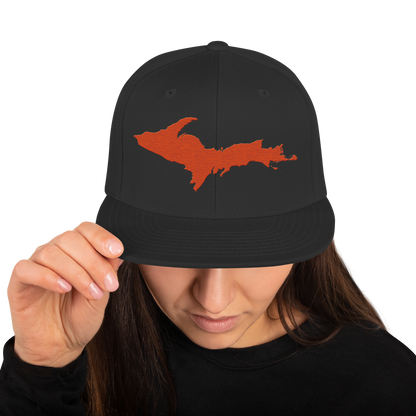 Upper Peninsula Vintage Snapback | Maple Leaf Orange