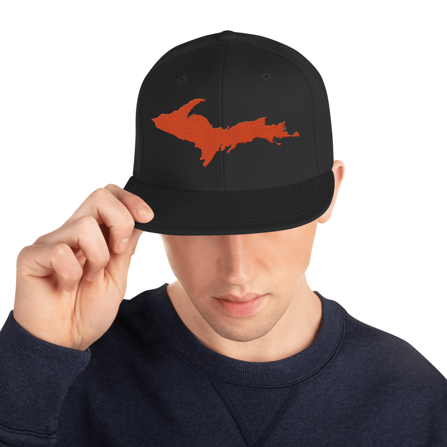 Upper Peninsula Vintage Snapback | Maple Leaf Orange