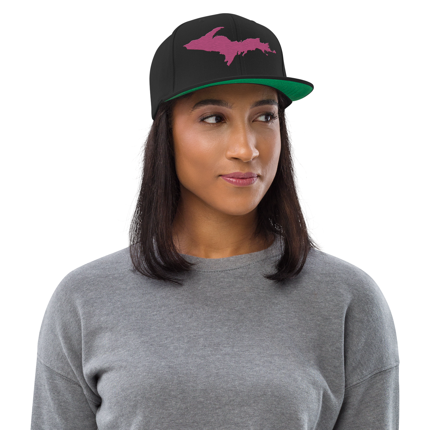 Upper Peninsula Vintage Snapback | Apple Blossom Pink