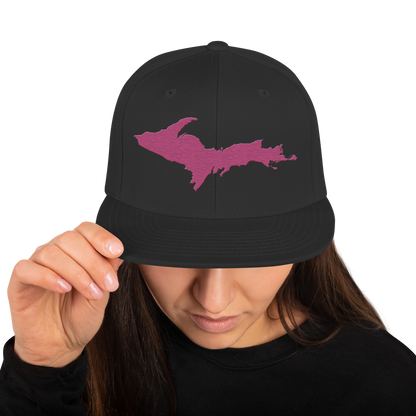 Upper Peninsula Vintage Snapback | Apple Blossom Pink