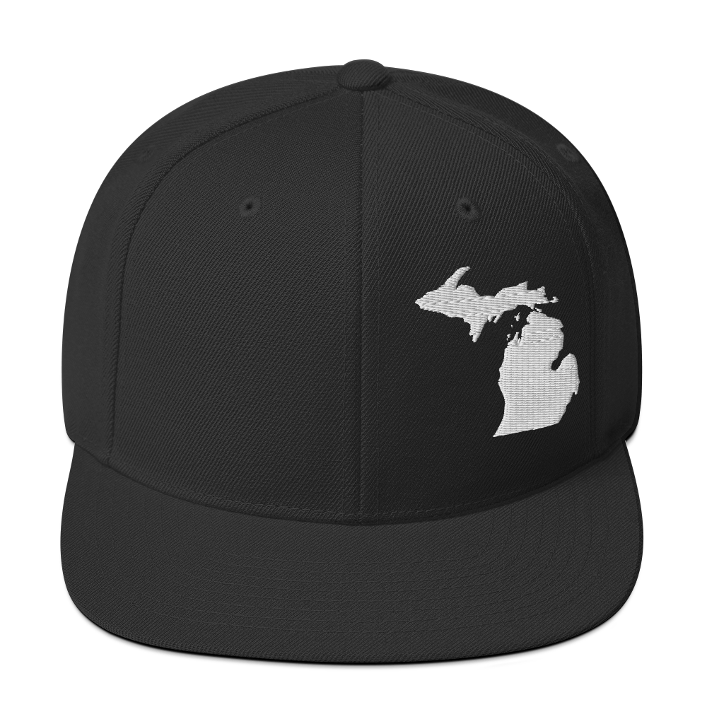 Michigan Vintage Snapback | White Outline