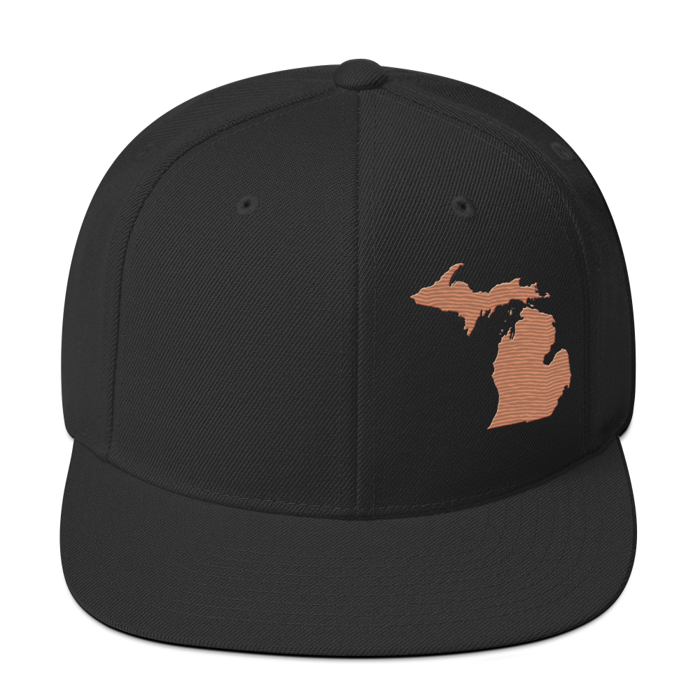 Michigan Vintage Snapback | Copper Outline