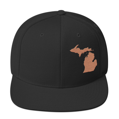 Michigan Vintage Snapback | Copper Outline