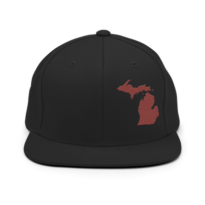 Michigan Vintage Snapback | Ore Dock Red Outline