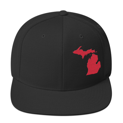 Michigan Vintage Snapback | Lighthouse Red Outline