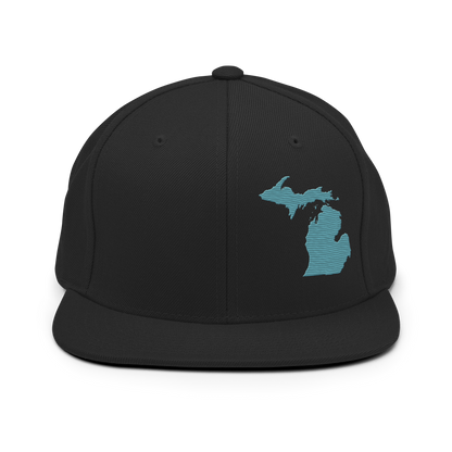 Michigan Vintage Snapback | Huron Blue Outline