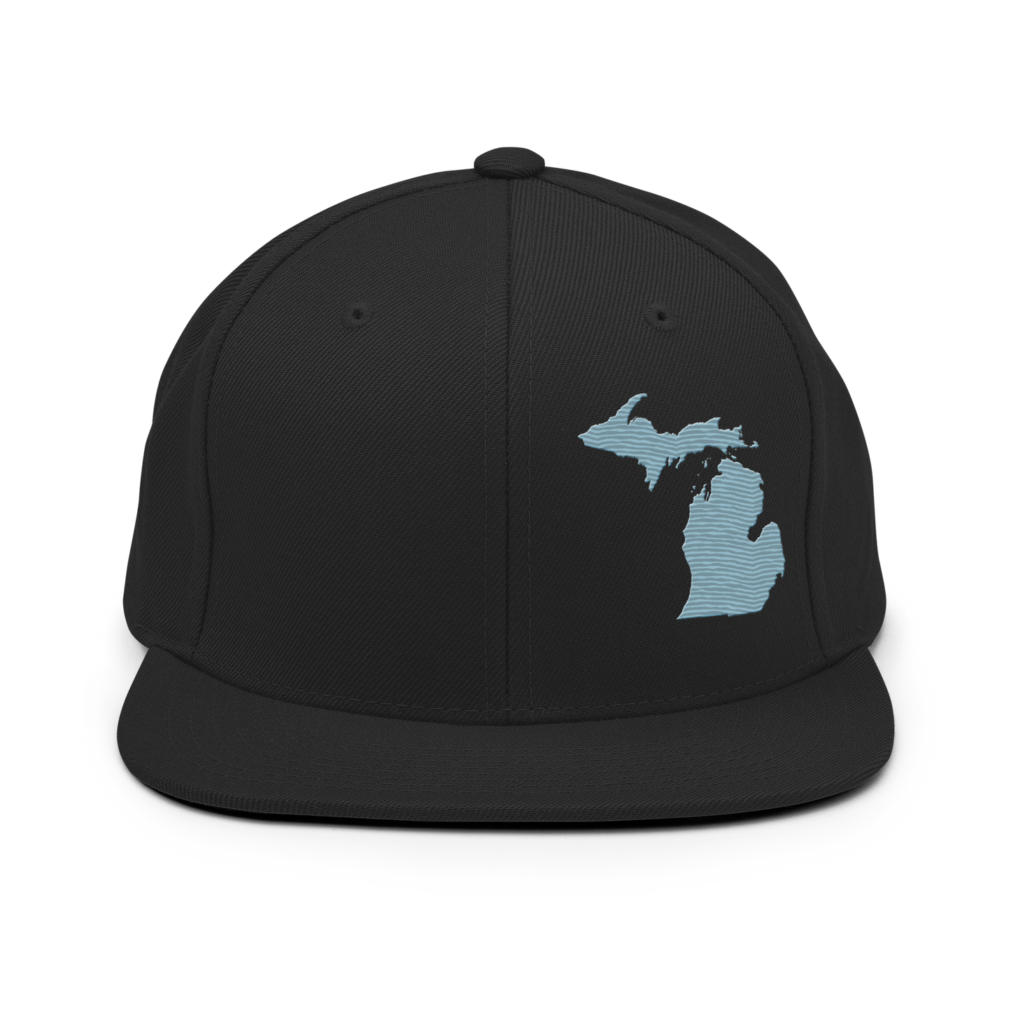 Michigan Vintage Snapback | Opal Blue Outline