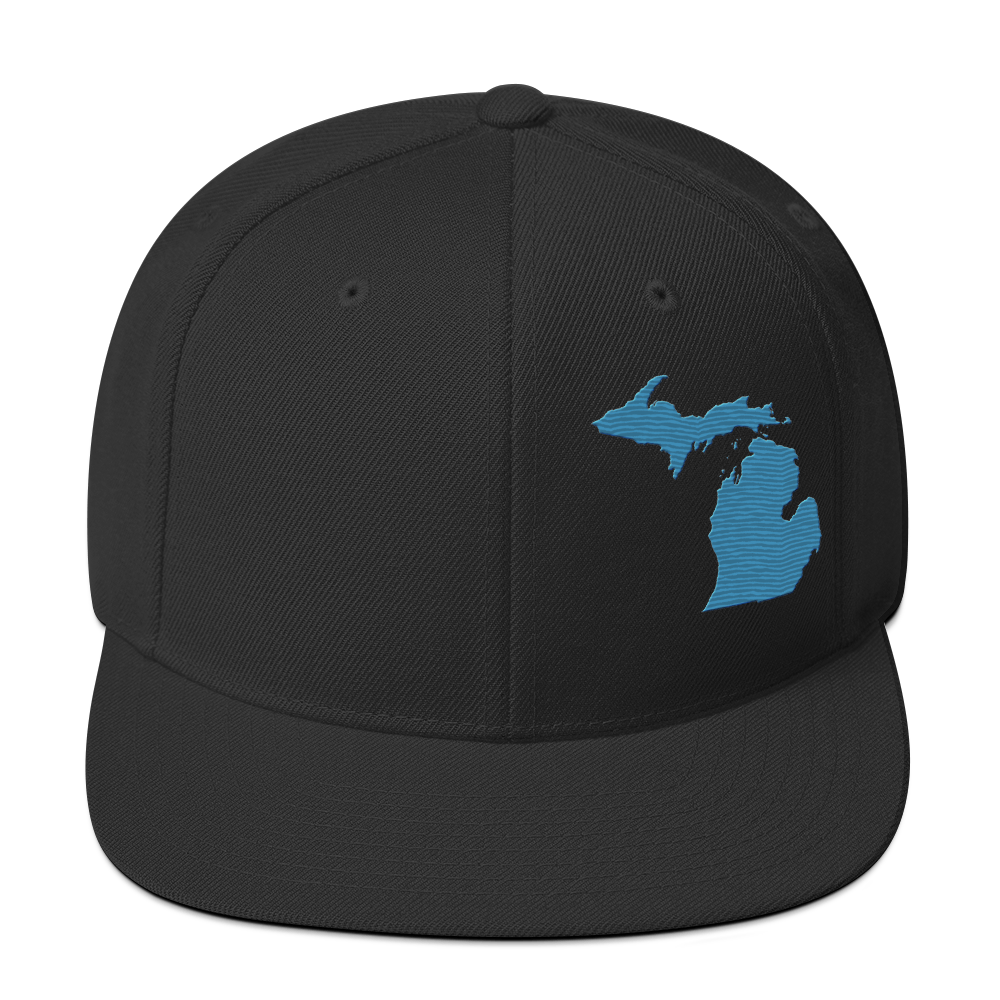 Michigan Vintage Snapback | Traverse Blue Outline