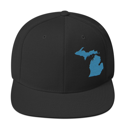 Michigan Vintage Snapback | Traverse Blue Outline