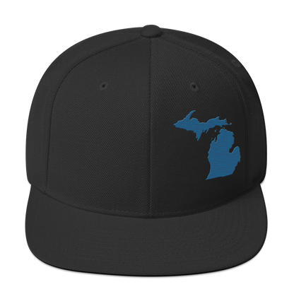 Michigan Vintage Snapback | Blueberry Outline