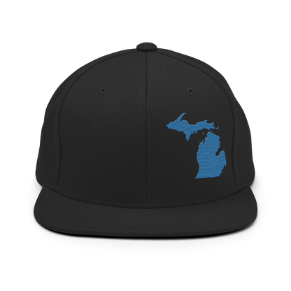 Michigan Vintage Snapback | Superior Blue Outline