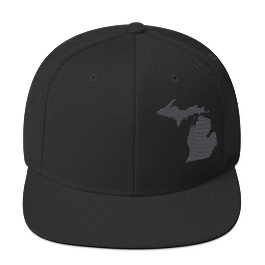 Michigan Vintage Snapback | Iron Ore Grey Outline