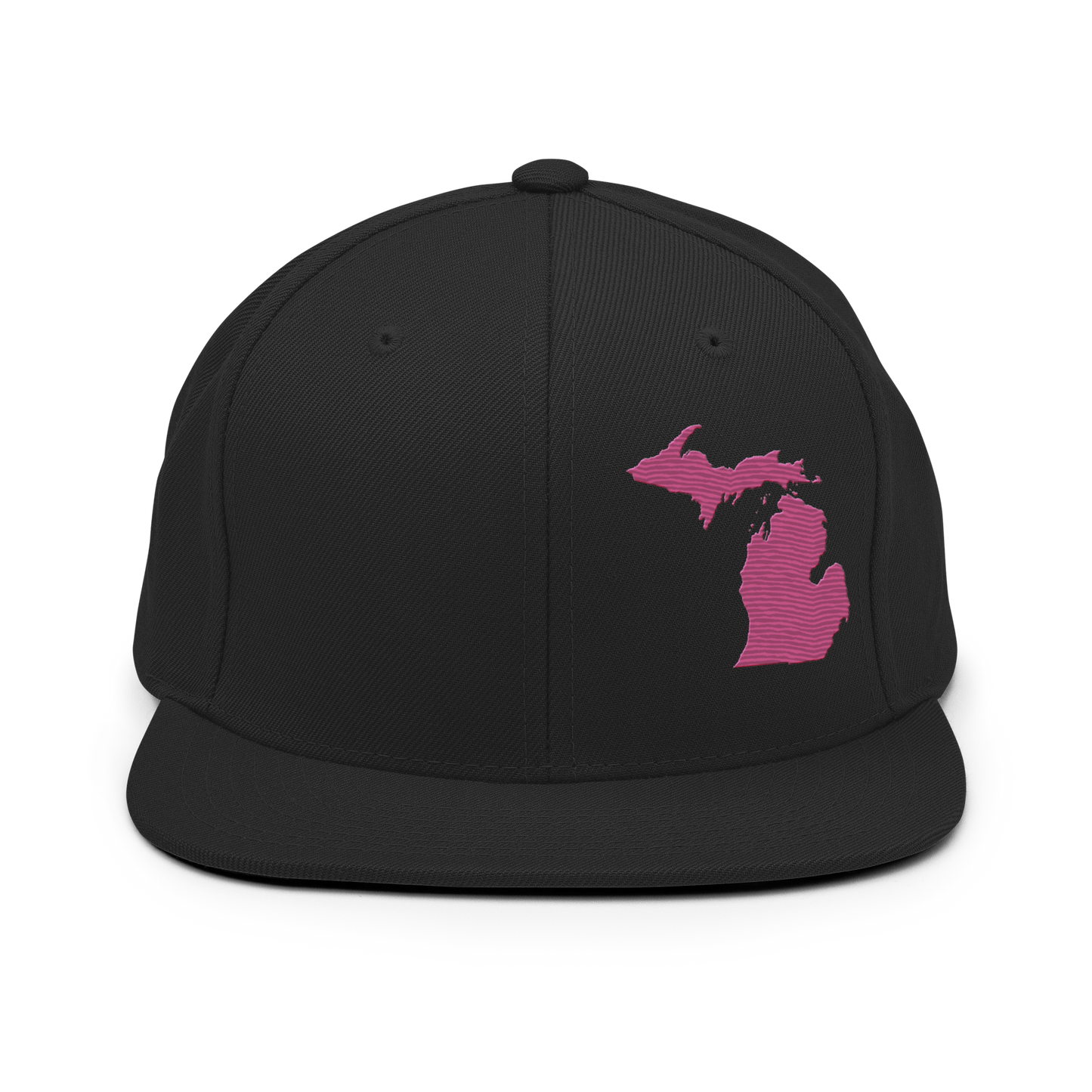 Michigan Vintage Snapback | Apple Blossom Pink Outline