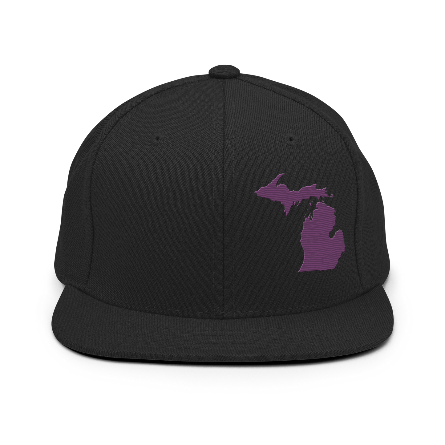 Michigan Vintage Snapback | Plum Outline