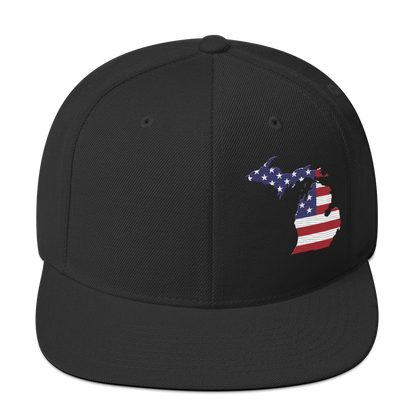 Michigan Vintage Snapback | Patriotic Outline