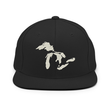 Great Lakes Vintage Snapback | Ivory White