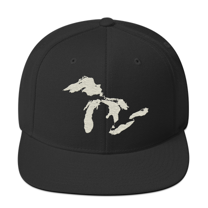 Great Lakes Vintage Snapback | Ivory White