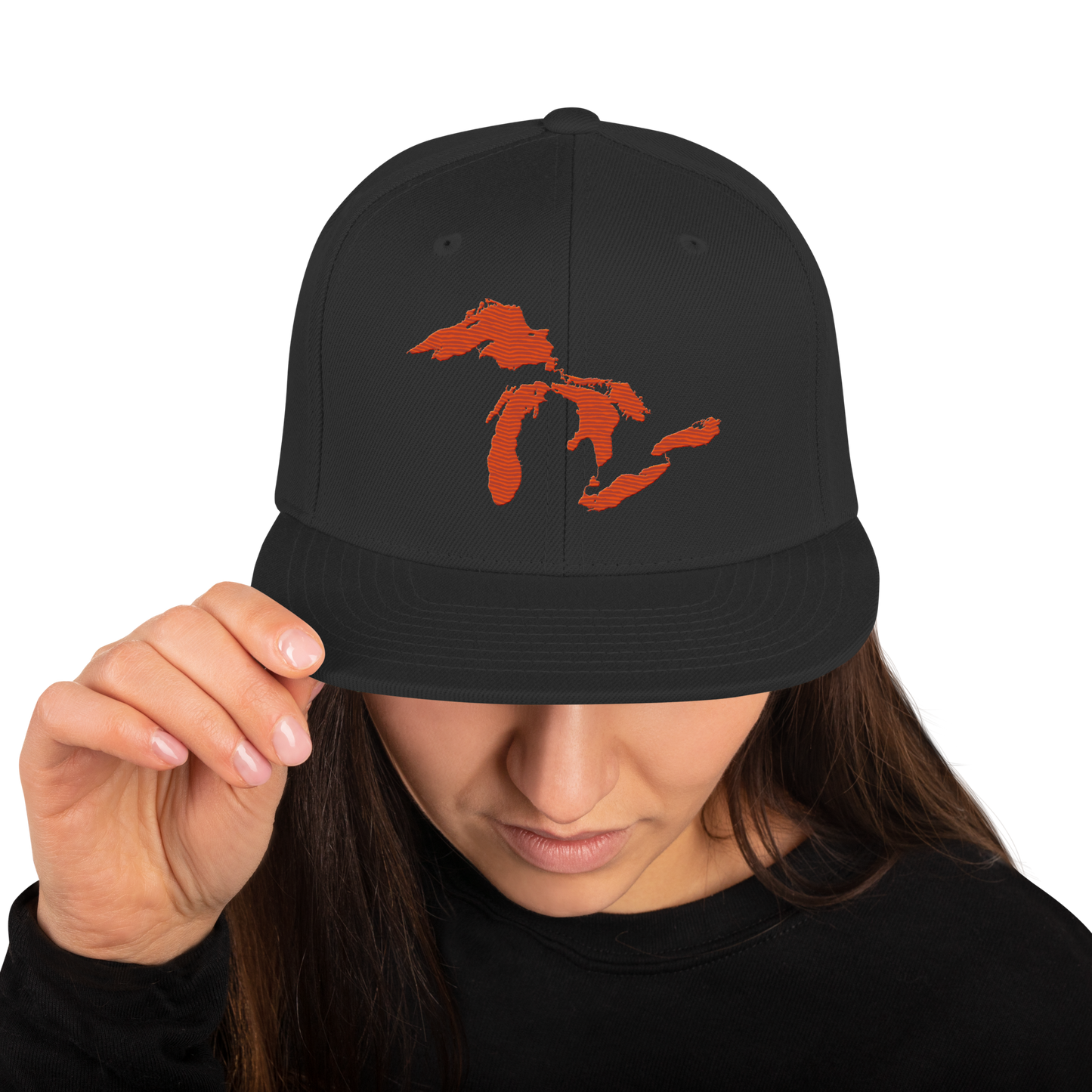 Great Lakes Vintage Snapback | Maple Leaf Orange