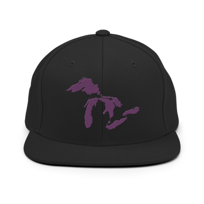 Great Lakes Vintage Snapback | Plum