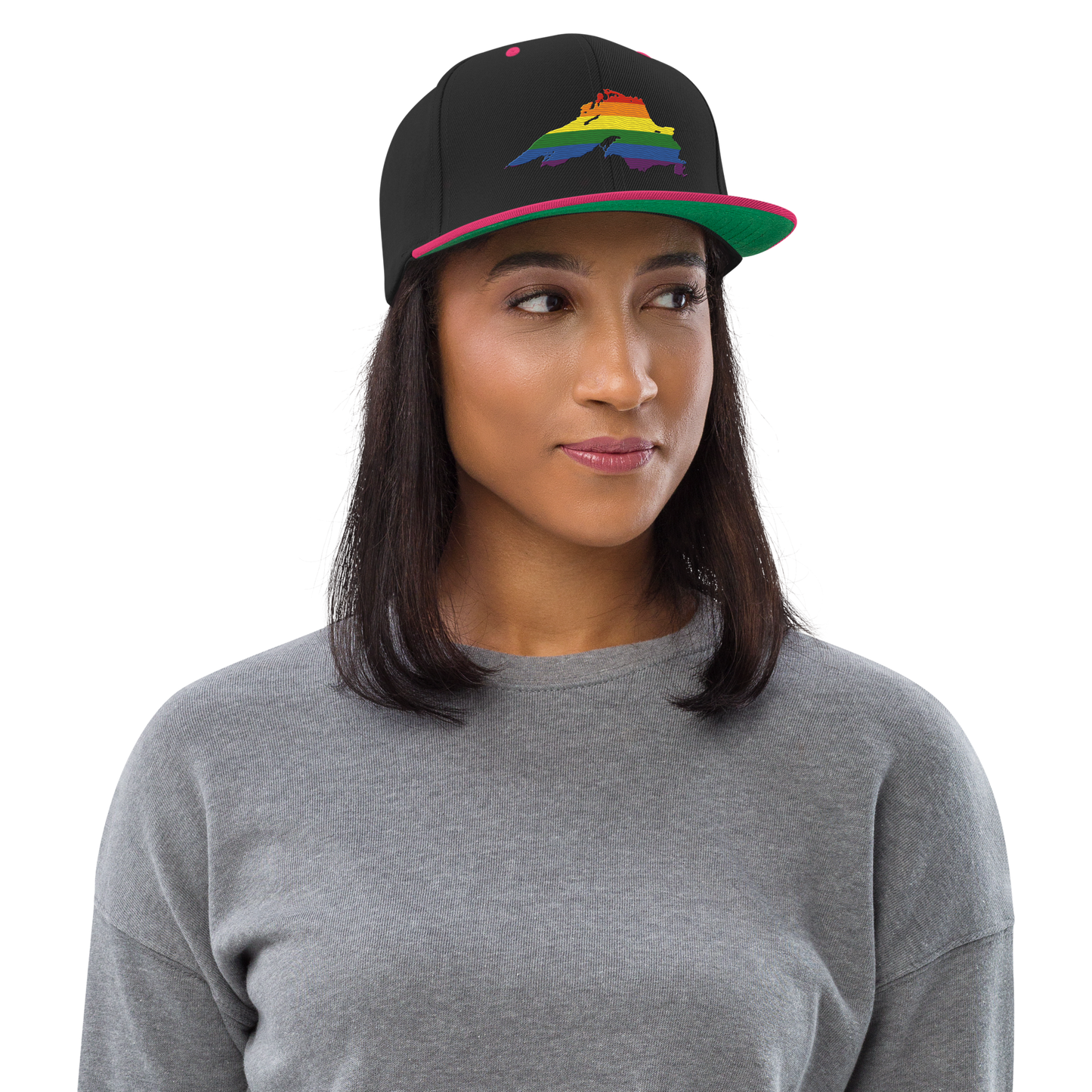 Lake Superior Vintage Snapback | Rainbow Pride Edition