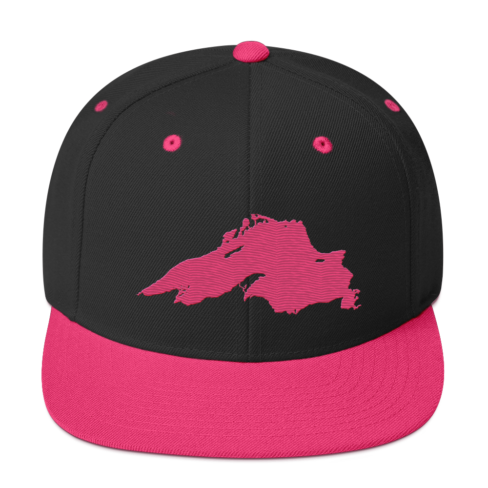 Lake Superior Vintage Snapback | Neon Pink