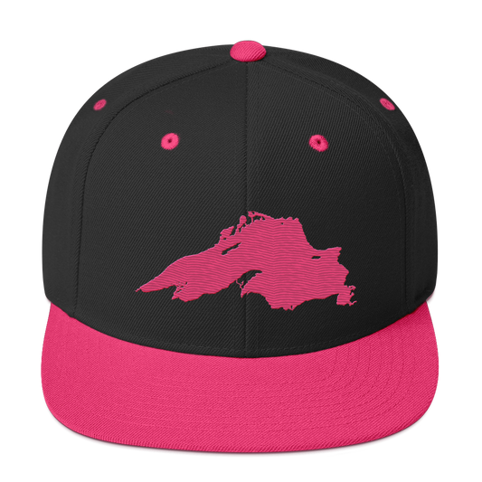 Lake Superior Vintage Snapback | Neon Pink