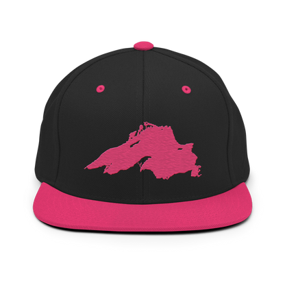 Lake Superior Vintage Snapback | Neon Pink