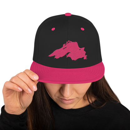 Lake Superior Vintage Snapback | Neon Pink