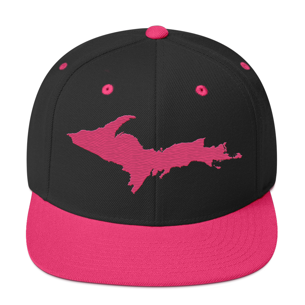 Upper Peninsula Vintage Snapback | Neon Pink